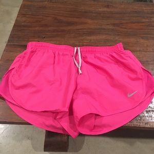 Nike pink tempo shorts dry fit medium